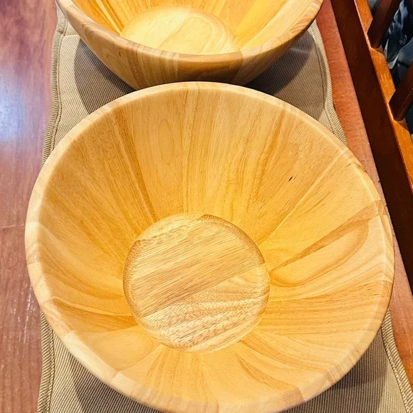 Hearth & Hand Natural Rubberwood Bowl - Picture 3 of 9